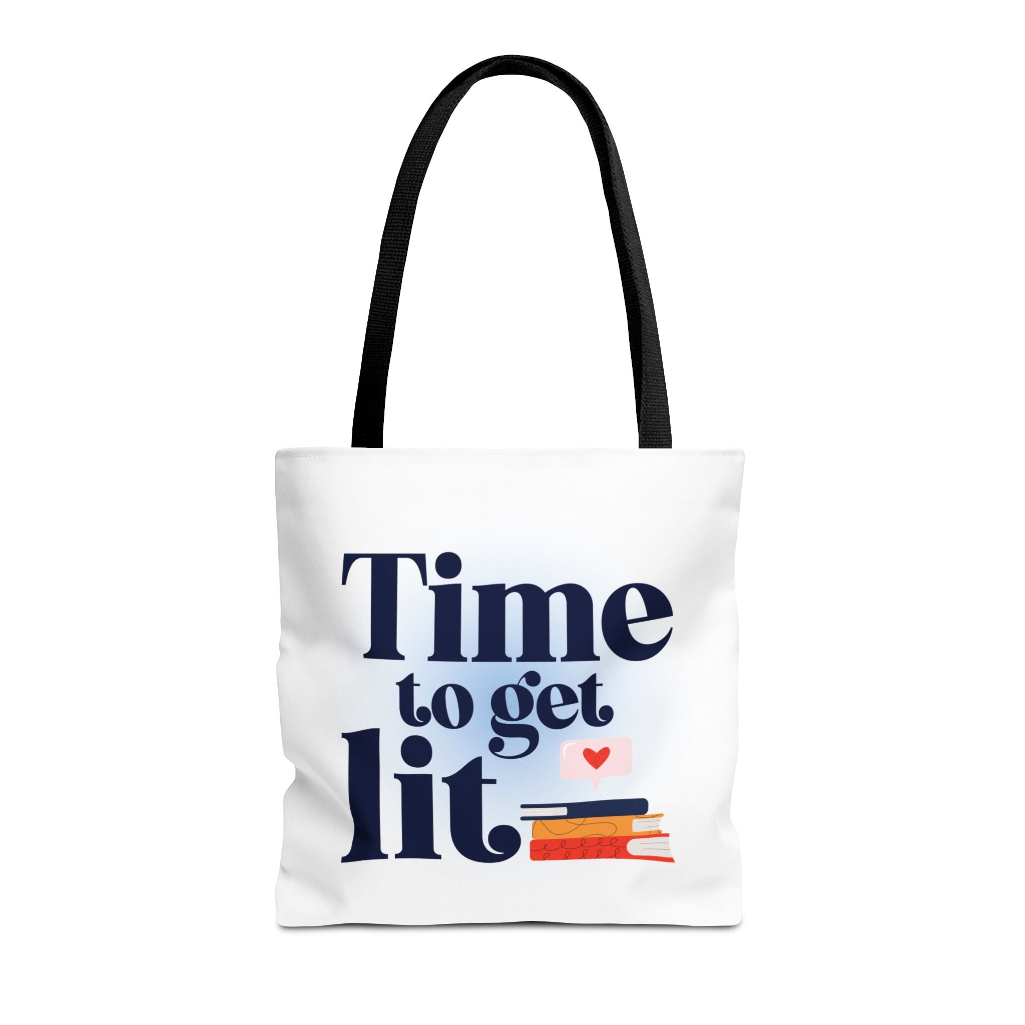 Time to Get Lit - Book Lover Canvas Tote