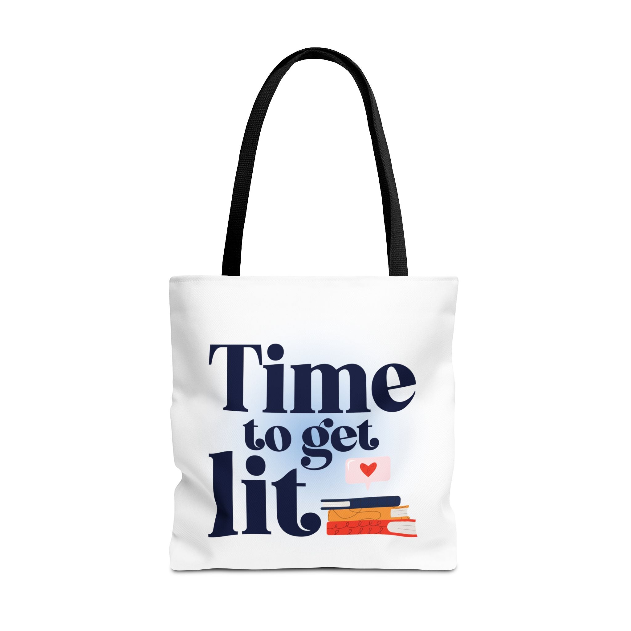 Time to Get Lit - Book Lover Canvas Tote