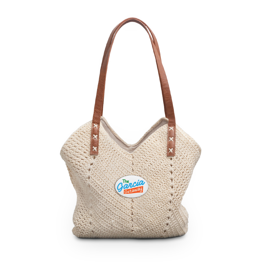 The Garcia Getaway Straw Beach Tote