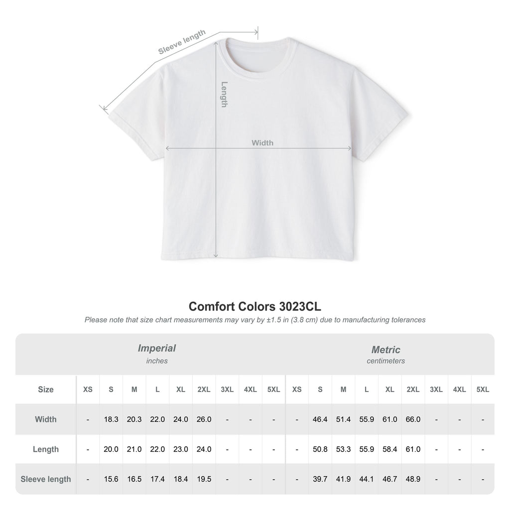 Book Lover Boxy Tee — Women's Casual Graphic Shirt with Stack of Books