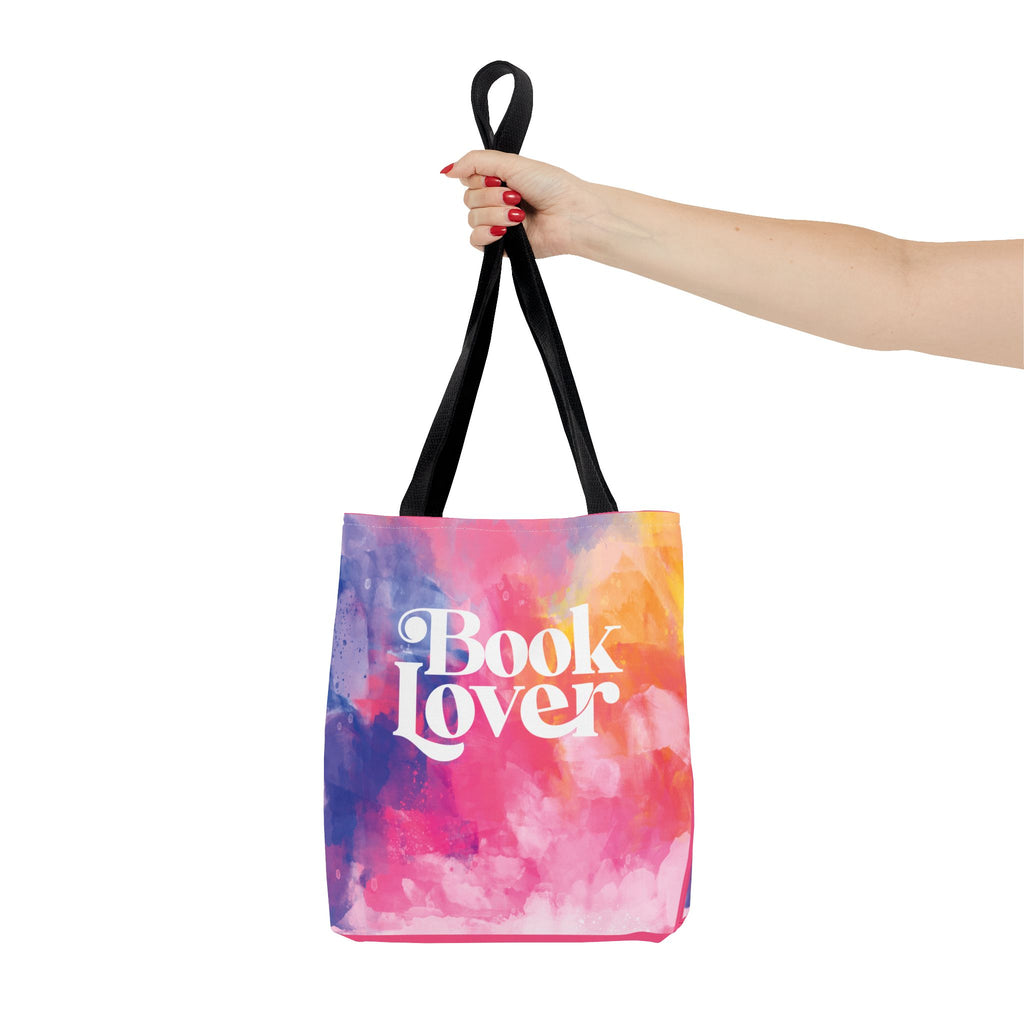 Book Lover Tote Bag — Colorful Watercolor Library Tote
