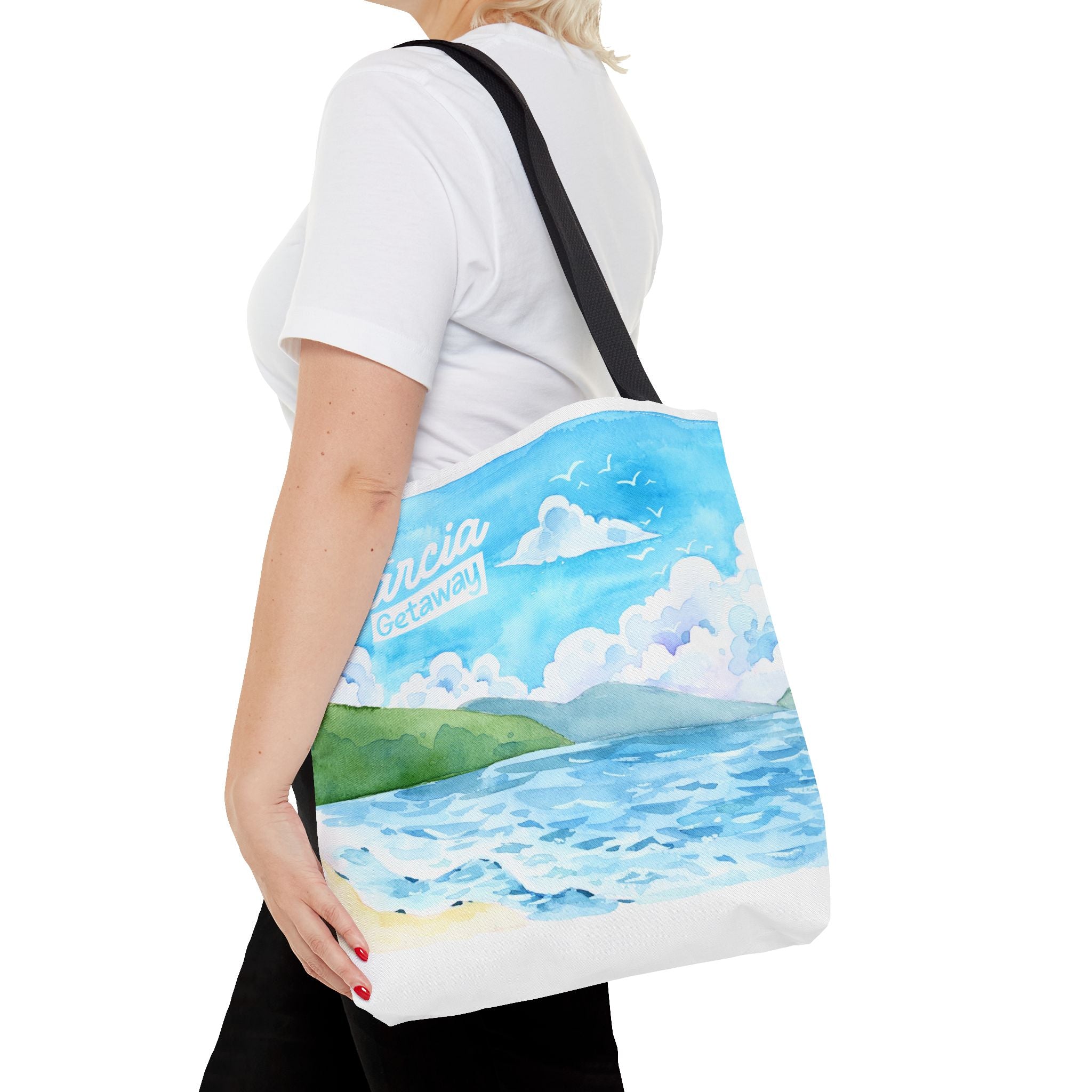 The Garcia Getaway Beachscape Canvas Tote Bag